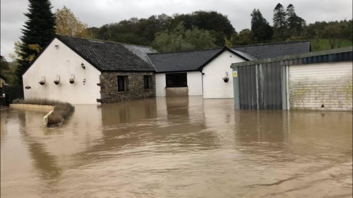 Image of flooded bungalow